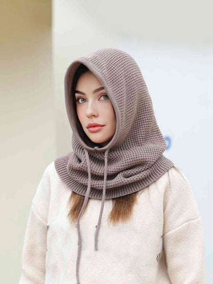 Warm Beanie and Neck Warmer Hood - Hehif