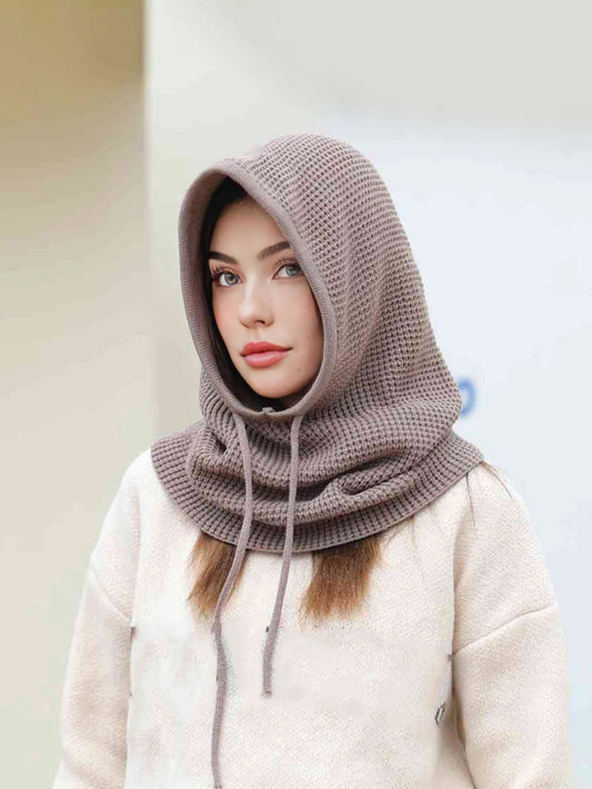 Warm Beanie and Neck Warmer Hood - Hehif
