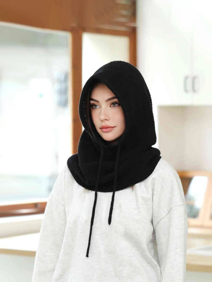 Warm Beanie and Neck Warmer Hood