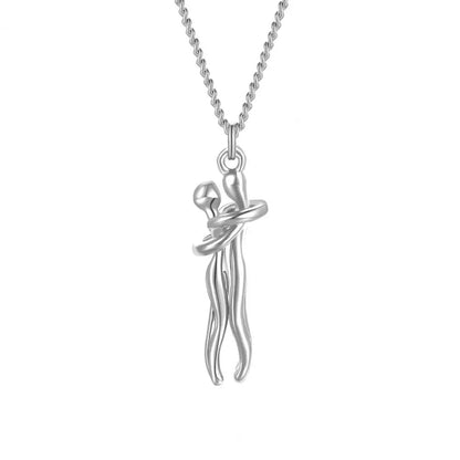 Lovely Heart Couple Pendant Necklace