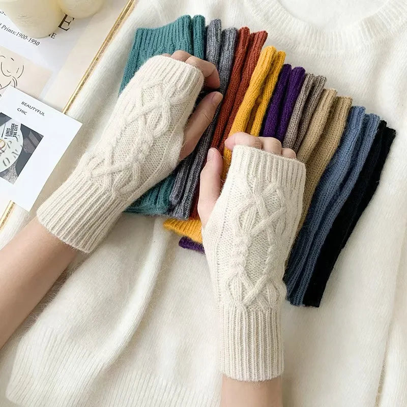 Warm Cozy Fingerless Winter Gloves